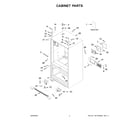 Whirlpool WRF555SDHW03 cabinet parts diagram