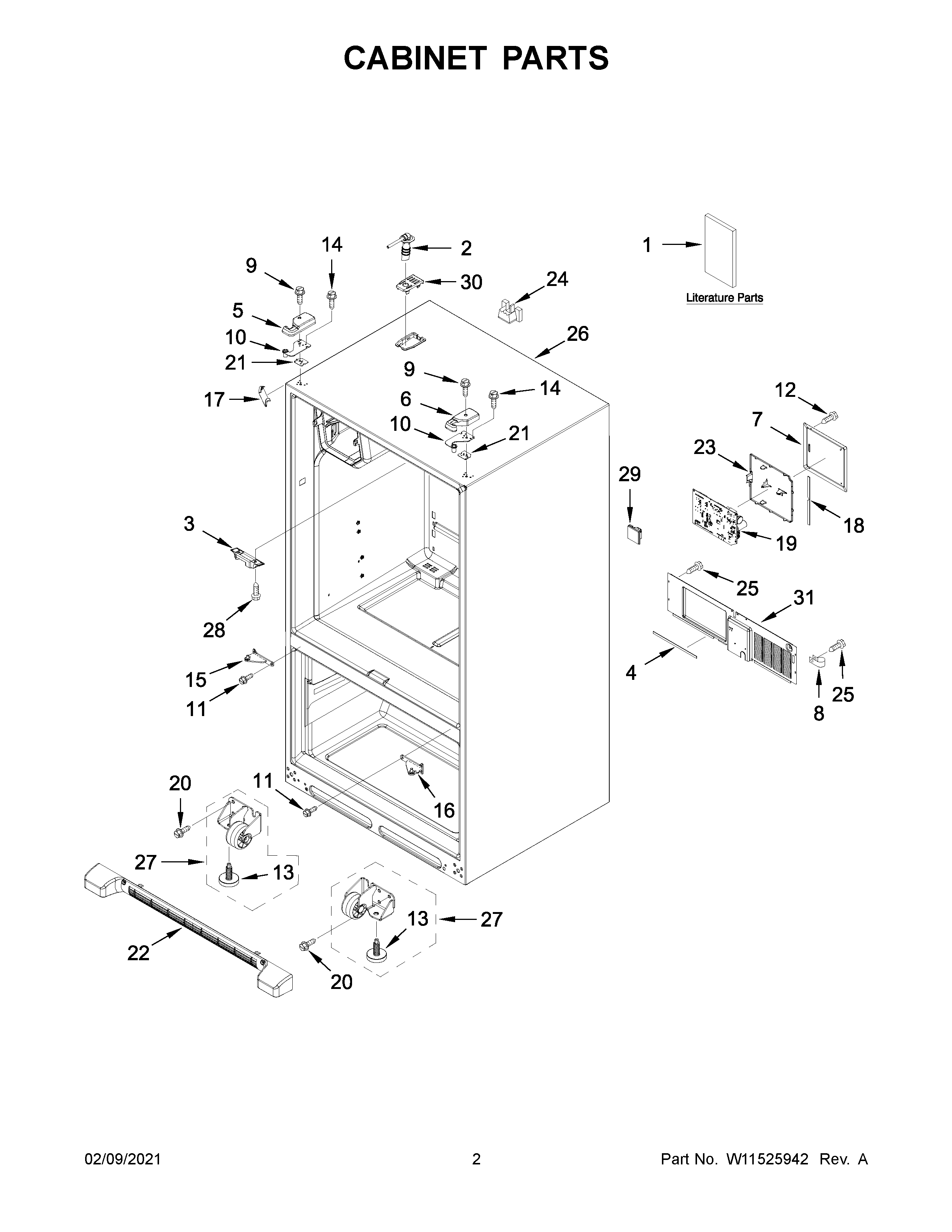 Cabinet parts