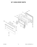 30" oven door parts