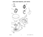 KitchenAid K45SSBFOB0 base and pedestal unit parts diagram