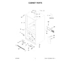 Amana ABB2224BRB02 cabinet parts diagram