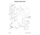Amana ABB2224BRM02 freezer liner parts diagram