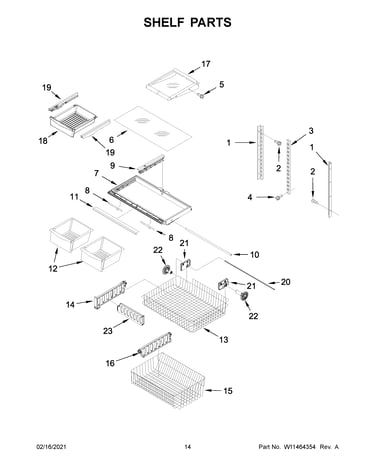 Shelf parts