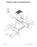 Control panel and drawer parts