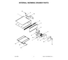 KitchenAid KOWT100EBS00 internal warming drawer parts diagram