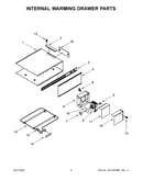 Internal warming drawer parts