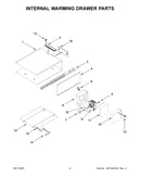 Internal warming drawer parts