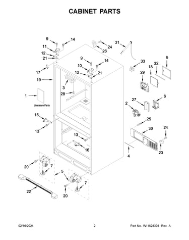 Cabinet parts