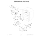 Whirlpool WRF540CWHW02 refrigerator liner parts diagram