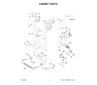KitchenAid KRFF302EWH03 cabinet parts diagram