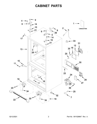 Cabinet parts