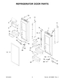 Refrigerator door parts