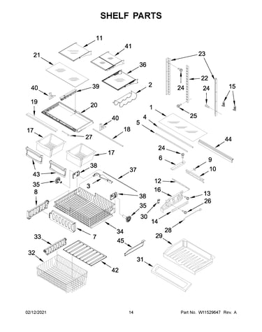 Shelf parts