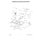 Whirlpool WML75011HB9 interior and ventilation parts diagram