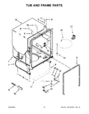 Tub and frame parts