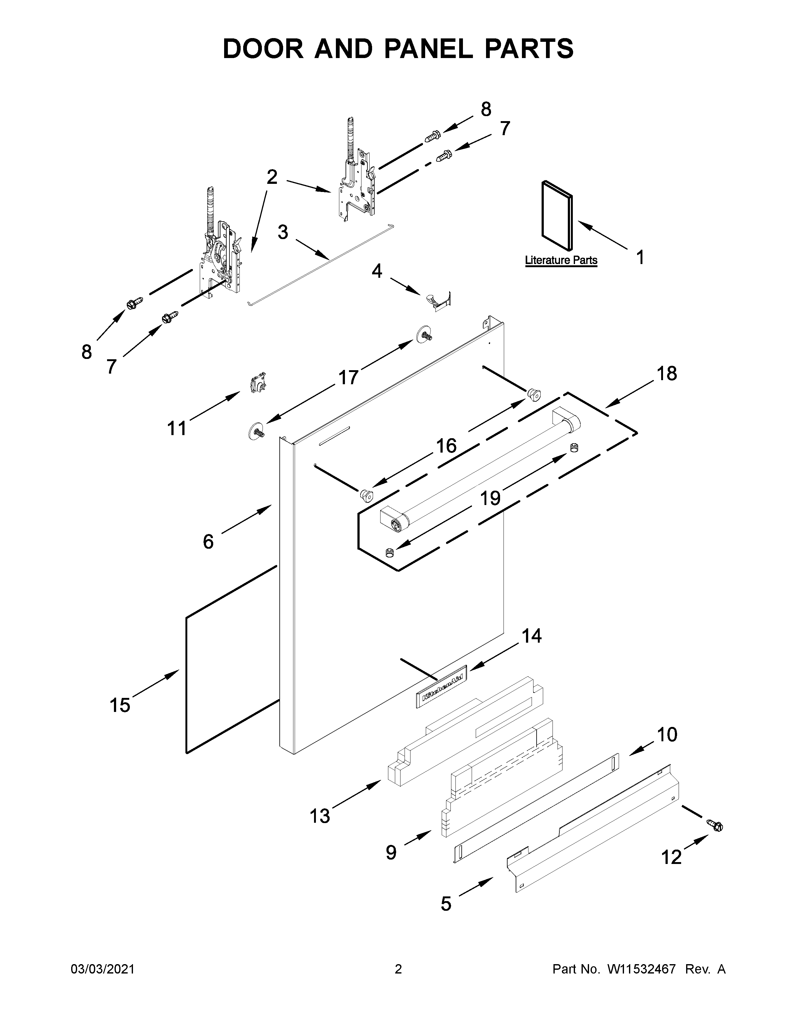 Door and panel parts