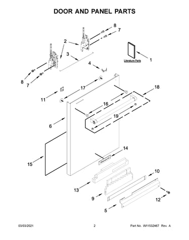 Door and panel parts