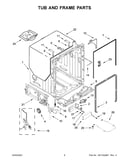 Tub and frame parts