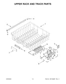 Upper rack and track parts