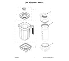 KitchenAid 5KSB4034BCA0 jar assembly parts diagram