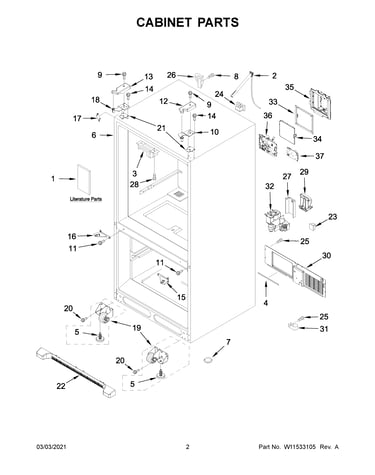 Cabinet parts