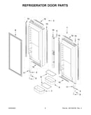 Refrigerator door parts