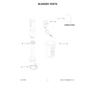 KitchenAid KHBBV53WH0 blender parts diagram
