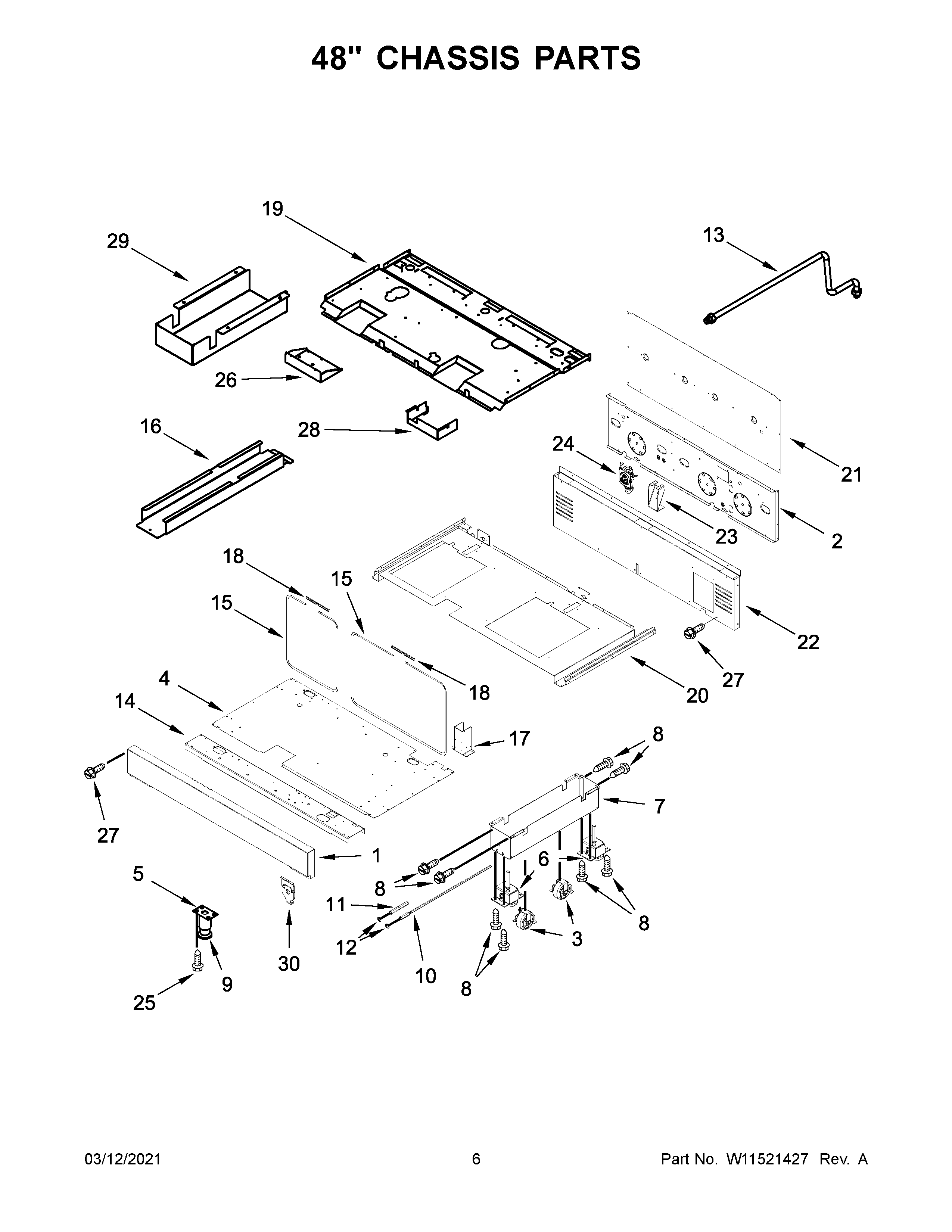 48" chassis parts