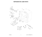 KitchenAid KRFC302EBS03 refrigerator liner parts diagram