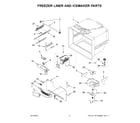 KitchenAid KRFC302EBS03 freezer liner and icemaker parts diagram
