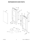 Refrigerator door parts