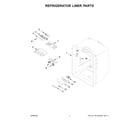 Whirlpool WRF532SMHV02 refrigerator liner parts diagram
