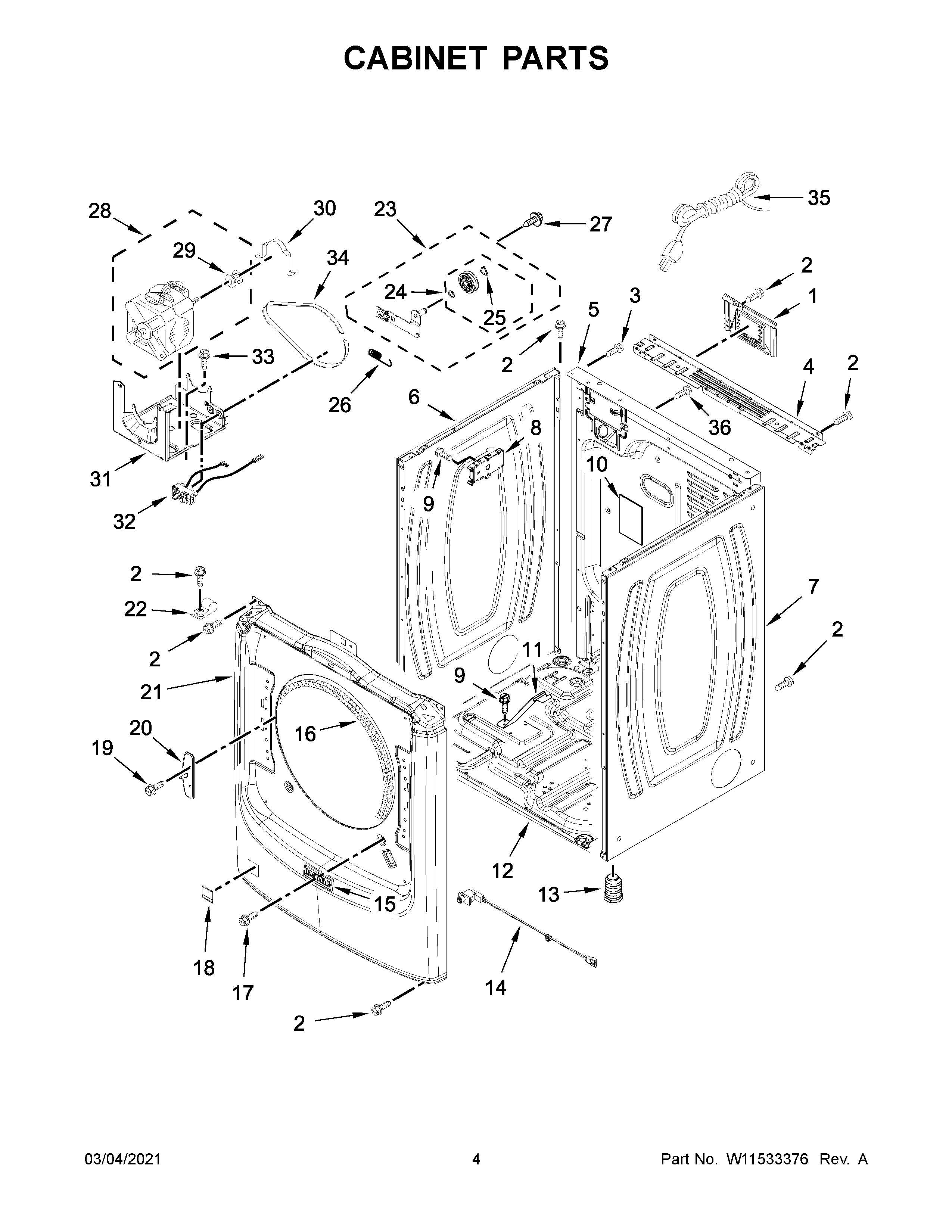 Cabinet parts