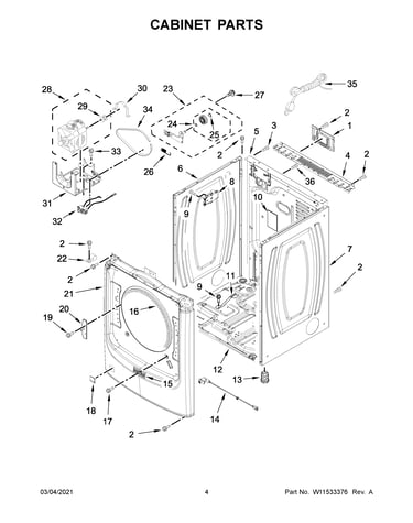 Cabinet parts