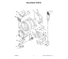 Maytag MGD5630HW3 bulkhead parts diagram