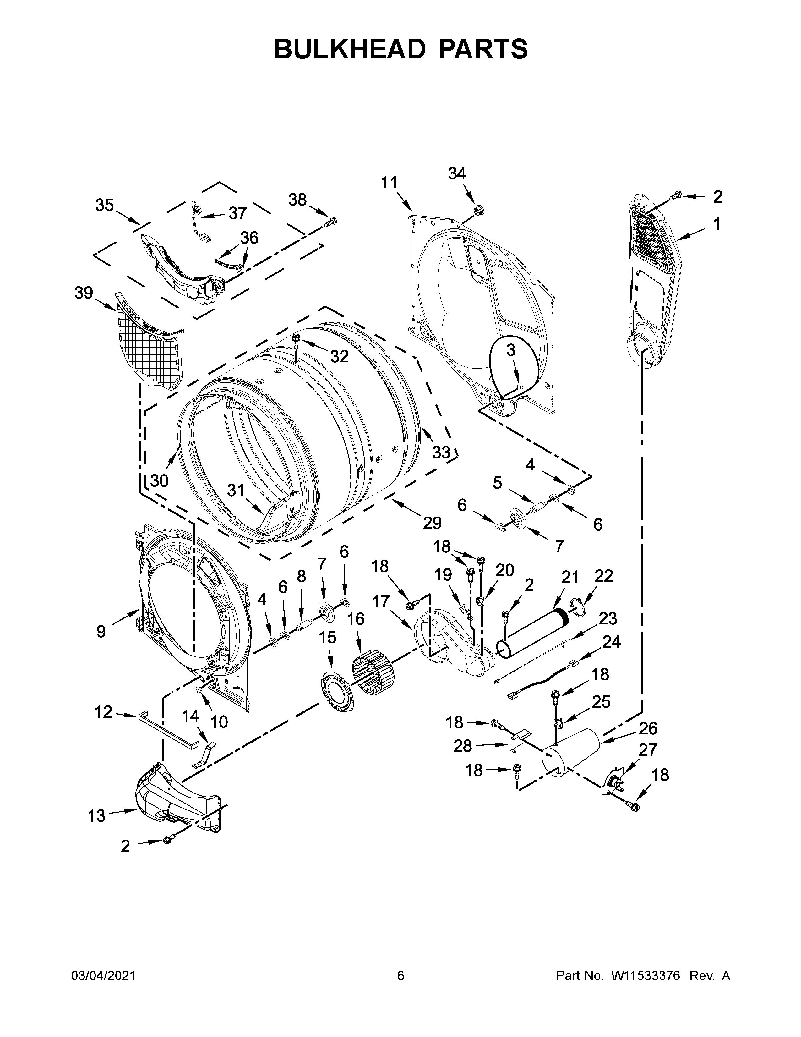 Bulkhead parts