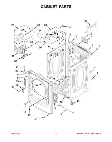 Cabinet parts