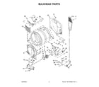 Amana NGD5800HW2 bulkhead parts diagram