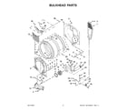 Whirlpool WGD560LHW3 bulkhead parts diagram