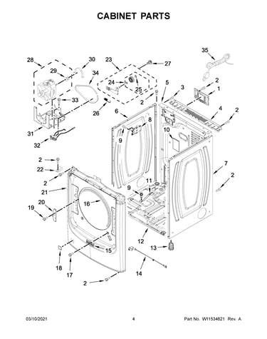 Cabinet parts