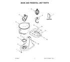 KitchenAid KSM155GBSP0 base and pedestal unit parts diagram