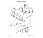 Whirlpool WFG550S0HB2 manifold parts diagram