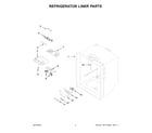 Maytag MBB1957FEW02 refrigerator liner parts diagram