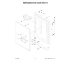 Maytag MBB1957FEW02 refrigerator door parts diagram