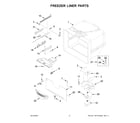 KitchenAid KRBL102ESS02 freezer liner parts diagram