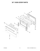 30" oven door parts