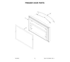 Whirlpool WRF532SMHW02 freezer door parts diagram