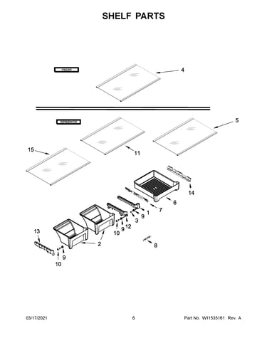 Shelf parts