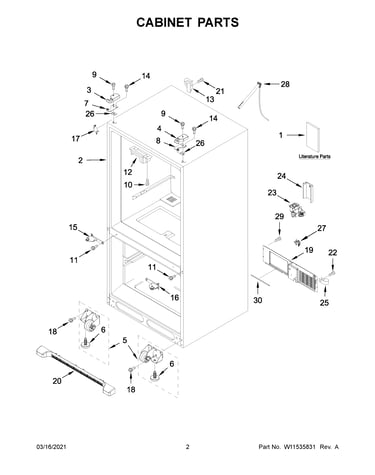Cabinet parts