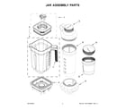 KitchenAid KSB4043YCU0 jar assembly parts diagram